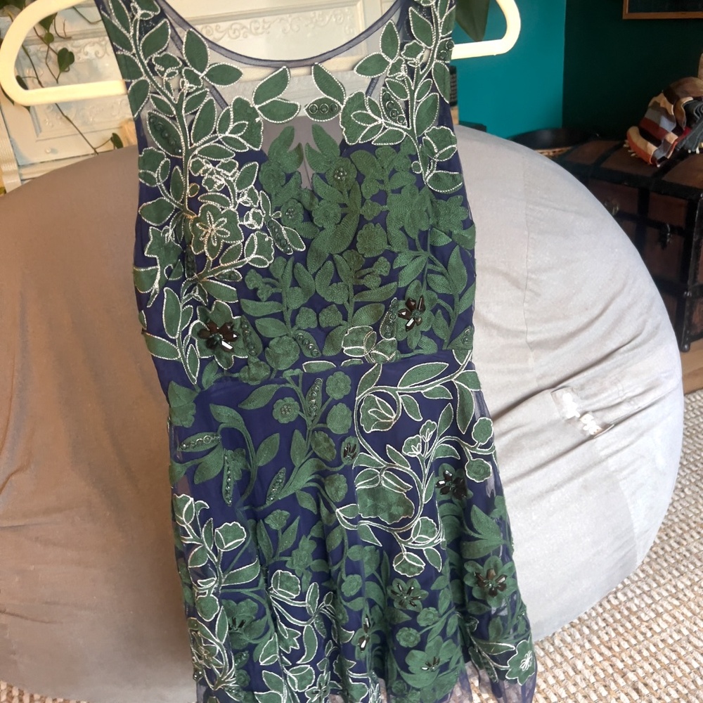 Embroidered Fern Dress from Anthropologie - Picture 5 of 9
